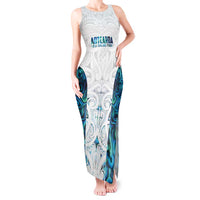 Custom New Zealand Aotearoa Tank Maxi Dress Maori Paua Shell Indigenous - Polynesian Pride