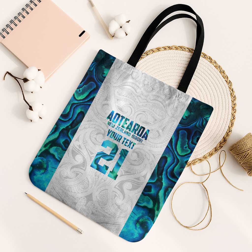 Custom New Zealand Aotearoa Tote Bag Maori Paua Shell Indigenous - Polynesian Pride