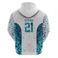 Custom New Zealand Aotearoa Zip Hoodie Maori Paua Shell Indigenous LT9 - Polynesian Pride