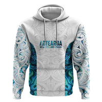 Custom New Zealand Aotearoa Zip Hoodie Maori Paua Shell Indigenous LT9 Pullover Hoodie Blue - Polynesian Pride