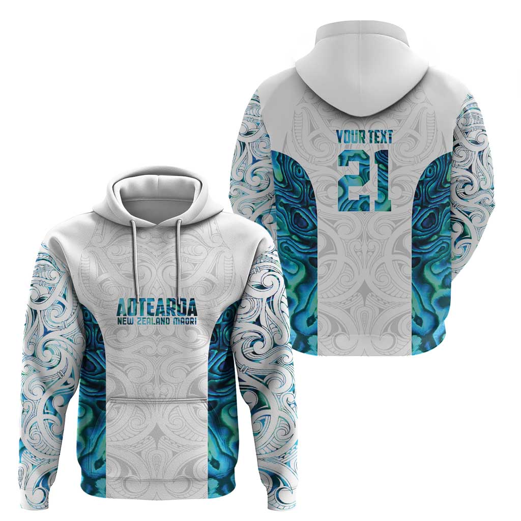 Custom New Zealand Aotearoa Zip Hoodie Maori Paua Shell Indigenous LT9 - Polynesian Pride