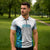 Custom New Zealand Aotearoa Zipper Polo Shirt Maori Paua Shell Indigenous - Polynesian Pride
