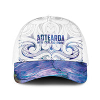 New Zealand Aotearoa Baseball Net Cap Purple Maori Papua Shell Indigenous - Polynesian Pride