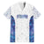Custom New Zealand Aotearoa Family Matching Off The Shoulder Long Sleeve Dress and Hawaiian Shirt Purple Maori Paua Shell Indigenous - Polynesian Pride