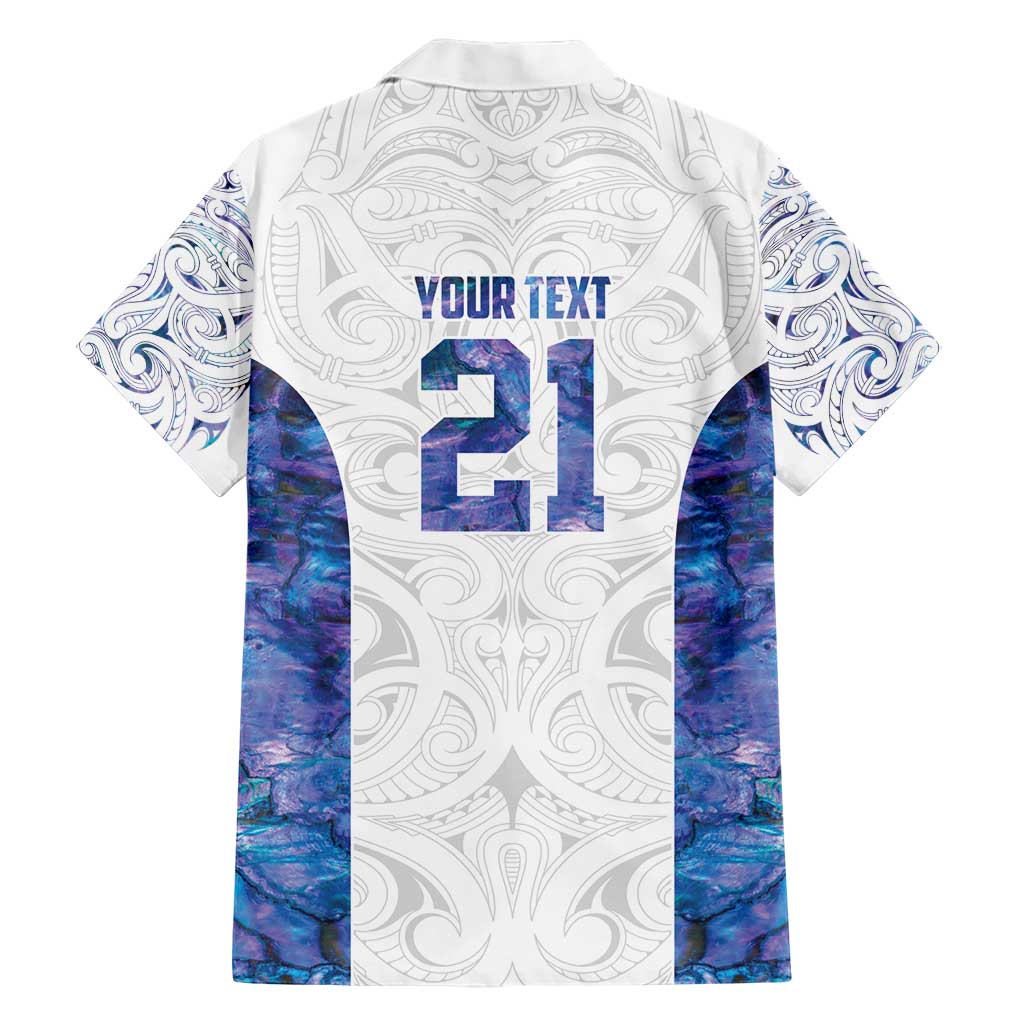Custom New Zealand Aotearoa Family Matching Short Sleeve Bodycon Dress and Hawaiian Shirt Purple Maori Paua Shell Indigenous LT9 - Polynesian Pride