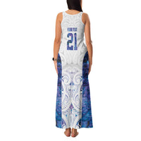 Custom New Zealand Aotearoa Family Matching Tank Maxi Dress and Hawaiian Shirt Purple Maori Paua Shell Indigenous LT9 - Polynesian Pride