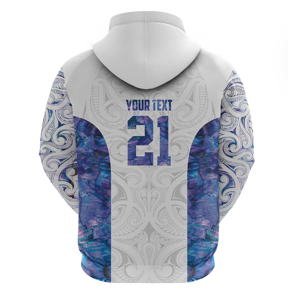 Custom New Zealand Aotearoa Hoodie Purple Maori Paua Shell Indigenous - Polynesian Pride
