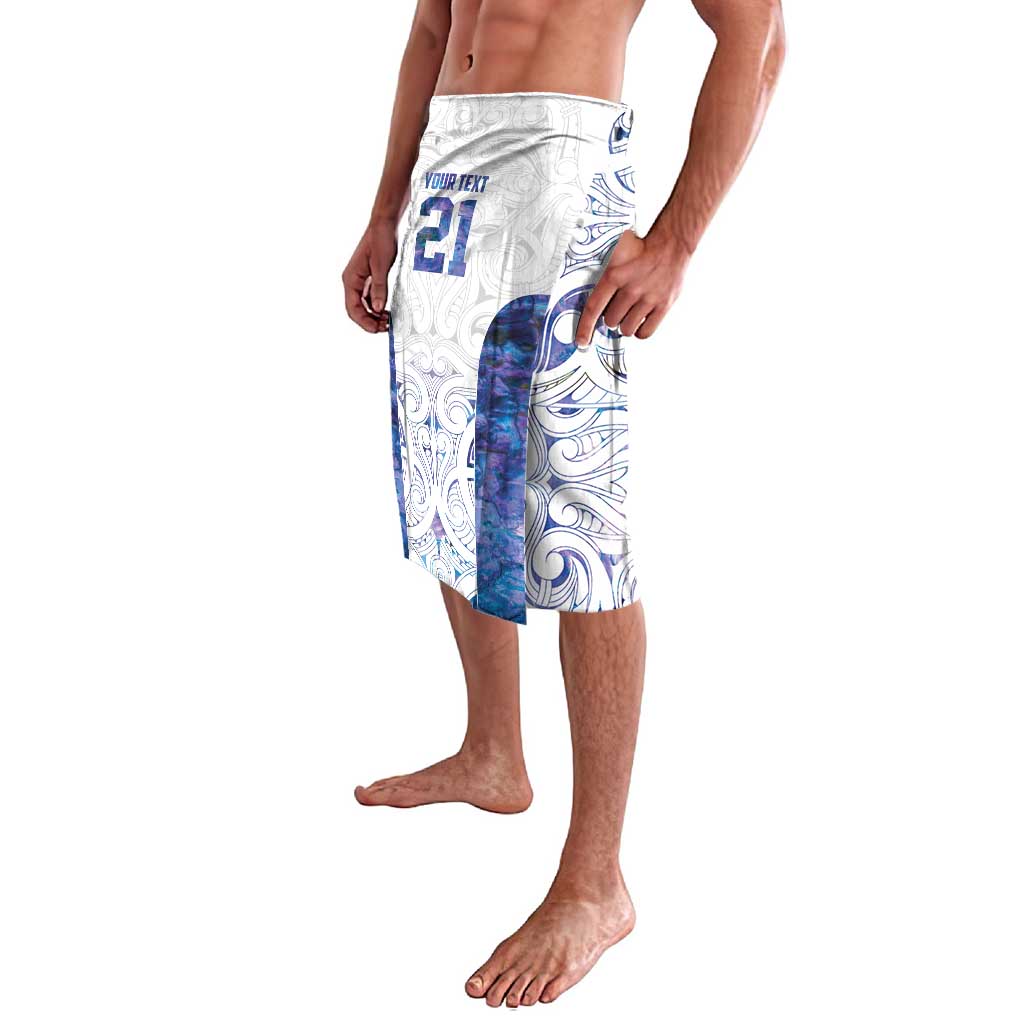 Custom New Zealand Aotearoa Lavalava Purple Maori Paua Shell Indigenous - Polynesian Pride