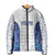 Custom New Zealand Aotearoa Padded Jacket Purple Maori Paua Shell Indigenous - Polynesian Pride