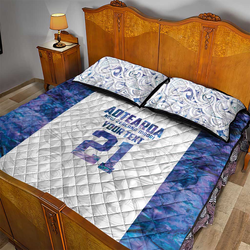 Custom New Zealand Aotearoa Quilt Bed Set Purple Maori Paua Shell Indigenous LT9 - Polynesian Pride