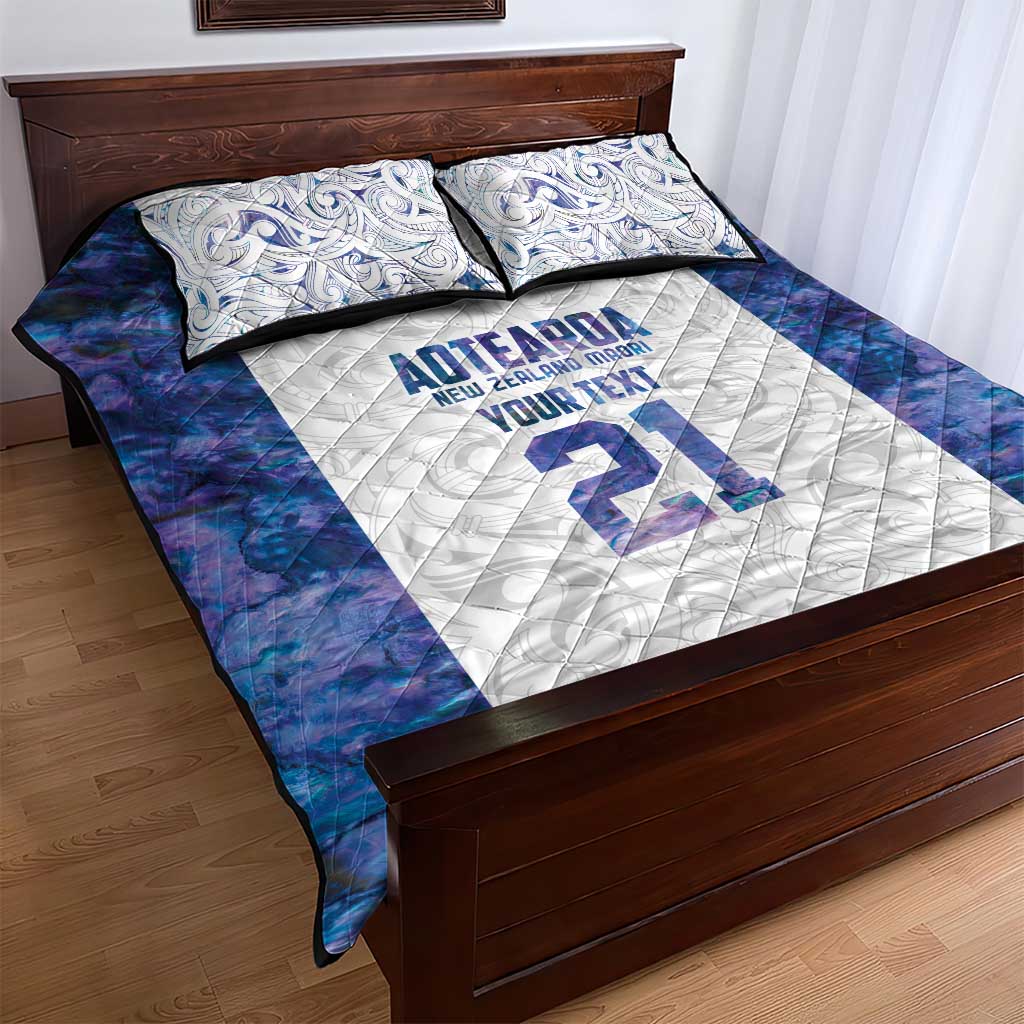 Custom New Zealand Aotearoa Quilt Bed Set Purple Maori Paua Shell Indigenous LT9 - Polynesian Pride