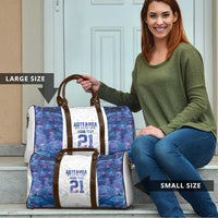 Custom New Zealand Aotearoa Travel Bag Purple Maori Paua Shell Indigenous - Polynesian Pride