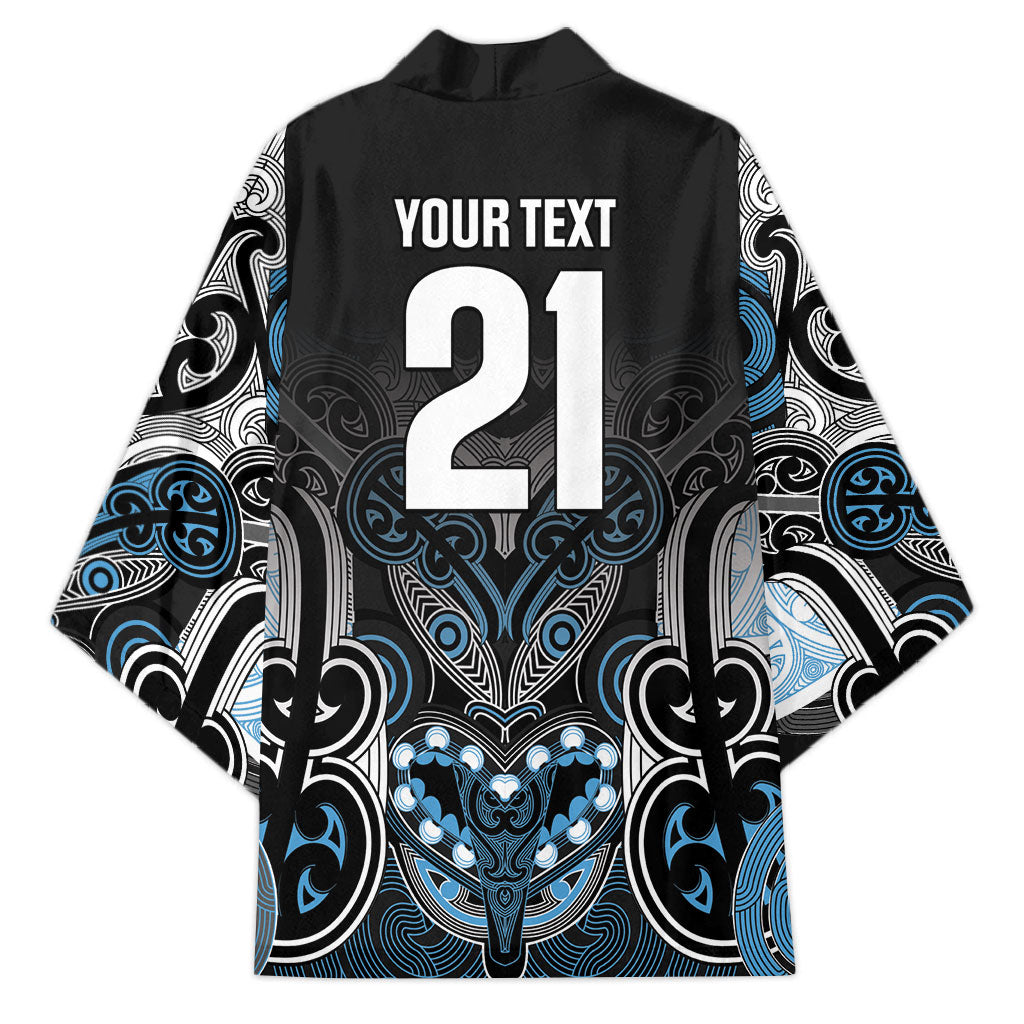 World Cricket Custom New Zealand Kimono Kia kaha nga Potae Pango LT9 - Polynesian Pride
