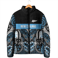World Cricket Custom New Zealand Padded Jacket Kia kaha nga Potae Pango LT9 - Polynesian Pride