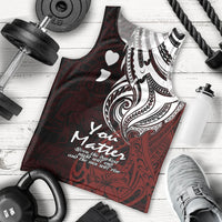 Your Matter Suicide Prevention Men Tank Top Red Polynesian Tribal LT9 Red - Polynesian Pride