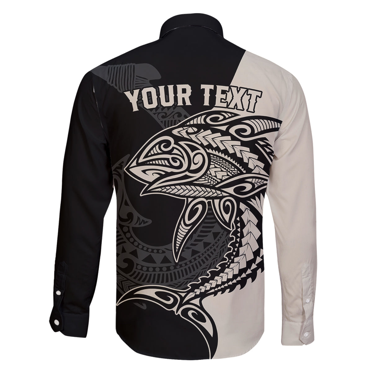 Personalised Polynesia Fishing Family Matching Off Shoulder Short Dress and Hawaiian Shirt With Maori Hei Matau Fish Hook Gold Art LT9 - Polynesian Pride