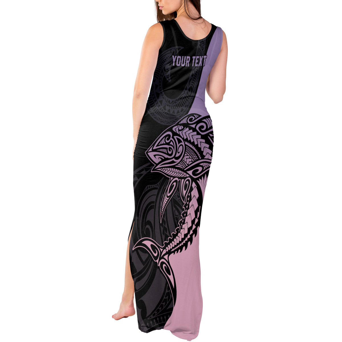 personalised-polynesia-fishing-tank-maxi-dress-with-maori-hei-matau-fish-hook-pastel-art
