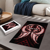 Maori Rugby Custom Ngaru Mangopare Puzzle Black Red Whetu Niho Taniwha Motif LT9 - Polynesian Pride