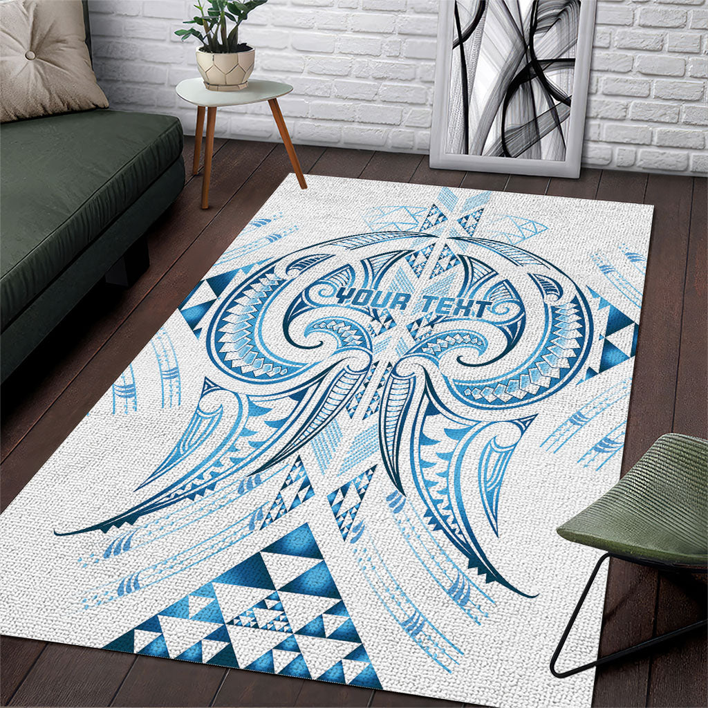 Maori Rugby Custom Ngaru Mangopare Area Rug Kahui Whetu Niho Taniwha Motif LT9 Galaxy - Polynesian Pride