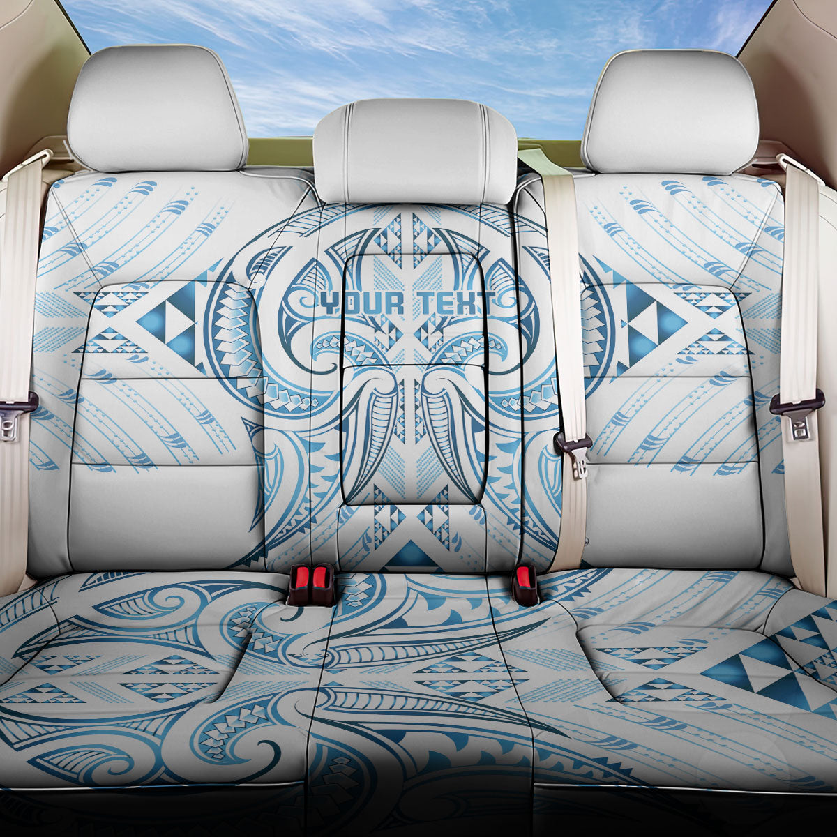 Maori Rugby Custom Ngaru Mangopare Back Car Seat Cover Kahui Whetu Niho Taniwha Motif LT9 One Size Galaxy - Polynesian Pride