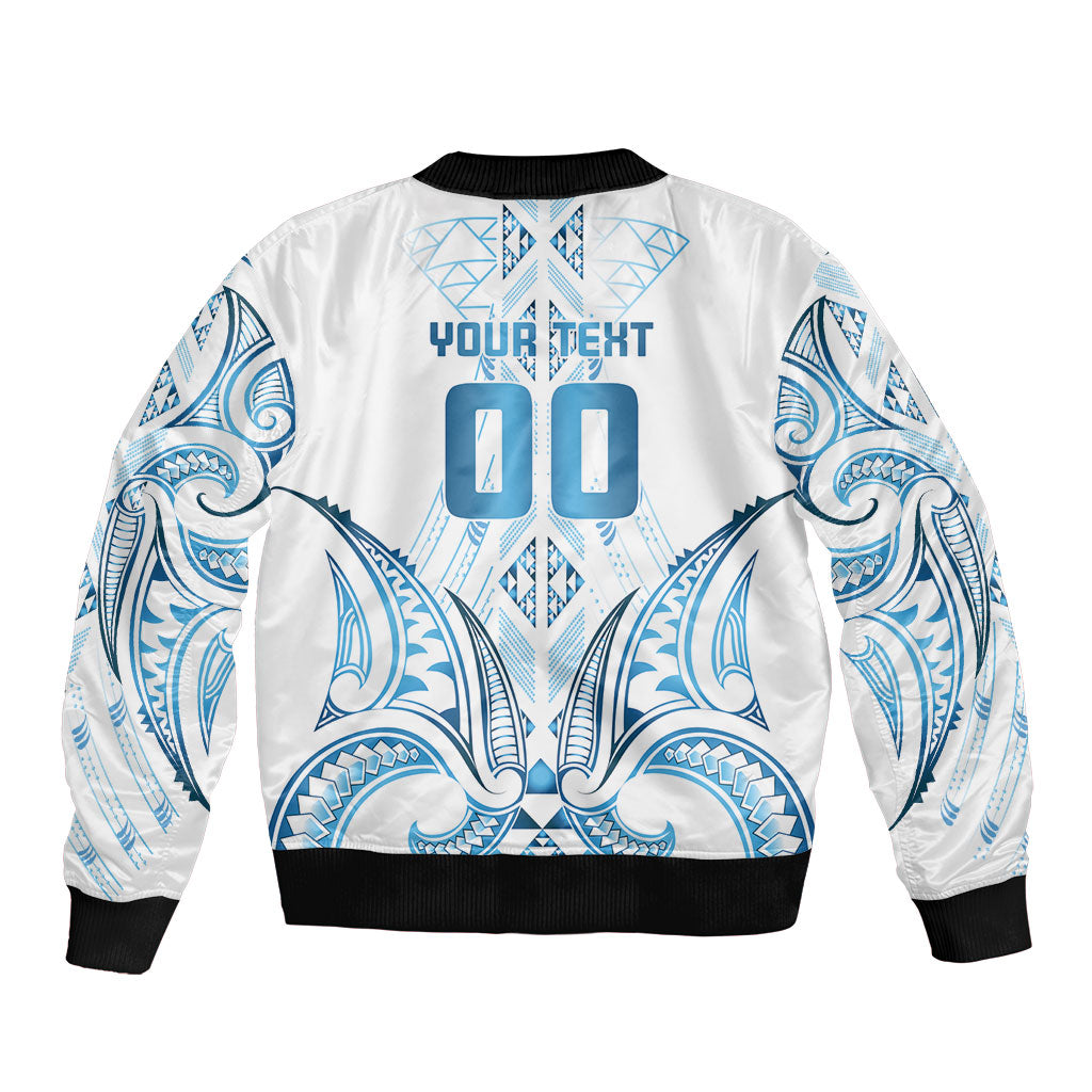 Maori Rugby Custom Ngaru Mangopare Bomber Jacket Kahui Whetu Niho Taniwha Motif LT9 - Polynesian Pride