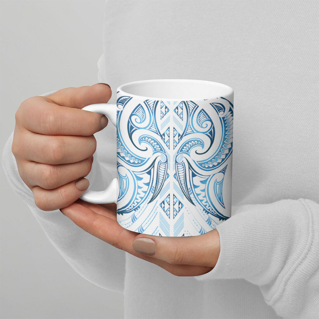 Maori Rugby Custom Ngaru Mangopare Ceramic Mug Kahui Whetu Niho Taniwha Motif LT9 - Polynesian Pride