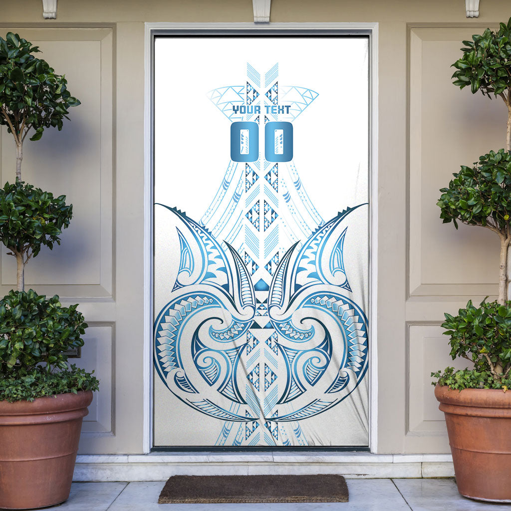 Maori Rugby Custom Ngaru Mangopare Door Cover Kahui Whetu Niho Taniwha Motif LT9 Galaxy - Polynesian Pride