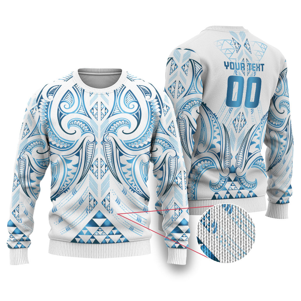 Maori Rugby Custom Ngaru Mangopare Ugly Christmas Sweater Kahui Whetu Niho Taniwha Motif LT9 Galaxy - Polynesian Pride