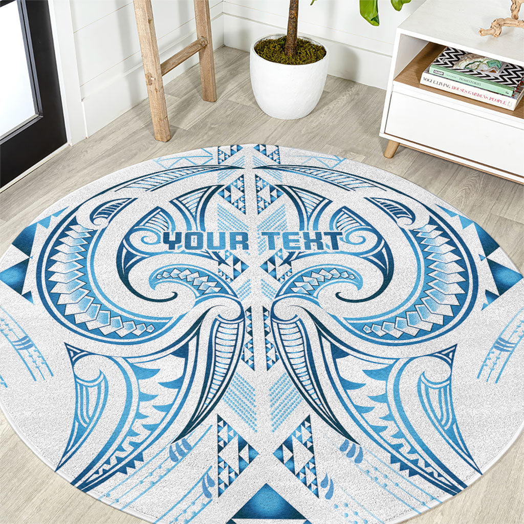 Maori Rugby Custom Ngaru Mangopare Round Carpet Kahui Whetu Niho Taniwha Motif LT9 Galaxy - Polynesian Pride
