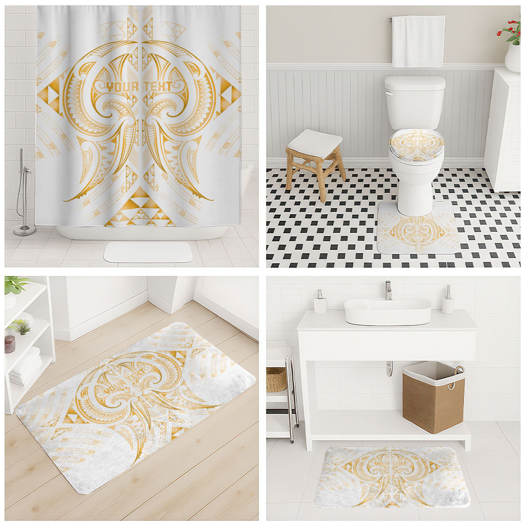 Maori Rugby Custom Ngaru Mangopare Bathroom Set Koura Niho Taniwha Motif LT9 - Polynesian Pride