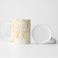 Maori Rugby Custom Ngaru Mangopare Ceramic Mug Koura Niho Taniwha Motif LT9 - Polynesian Pride