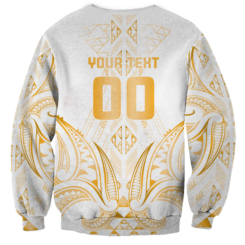 Maori Rugby Custom Ngaru Mangopare Sweatshirt Koura Niho Taniwha Motif LT9 - Polynesian Pride
