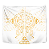 Maori Rugby Custom Ngaru Mangopare Tapestry Koura Niho Taniwha Motif LT9 - Polynesian Pride