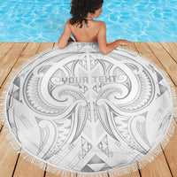 Maori Rugby Custom Ngaru Mangopare Beach Blanket Kiwikiwi Niho Taniwha Motif LT9 - Polynesian Pride