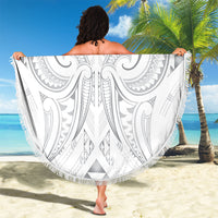 Maori Rugby Custom Ngaru Mangopare Beach Blanket Kiwikiwi Niho Taniwha Motif LT9 - Polynesian Pride