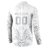 Maori Rugby Custom Ngaru Mangopare Button Sweatshirt Kiwikiwi Niho Taniwha Motif LT9 - Polynesian Pride