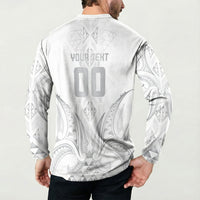 Maori Rugby Custom Ngaru Mangopare Button Sweatshirt Kiwikiwi Niho Taniwha Motif LT9 - Polynesian Pride