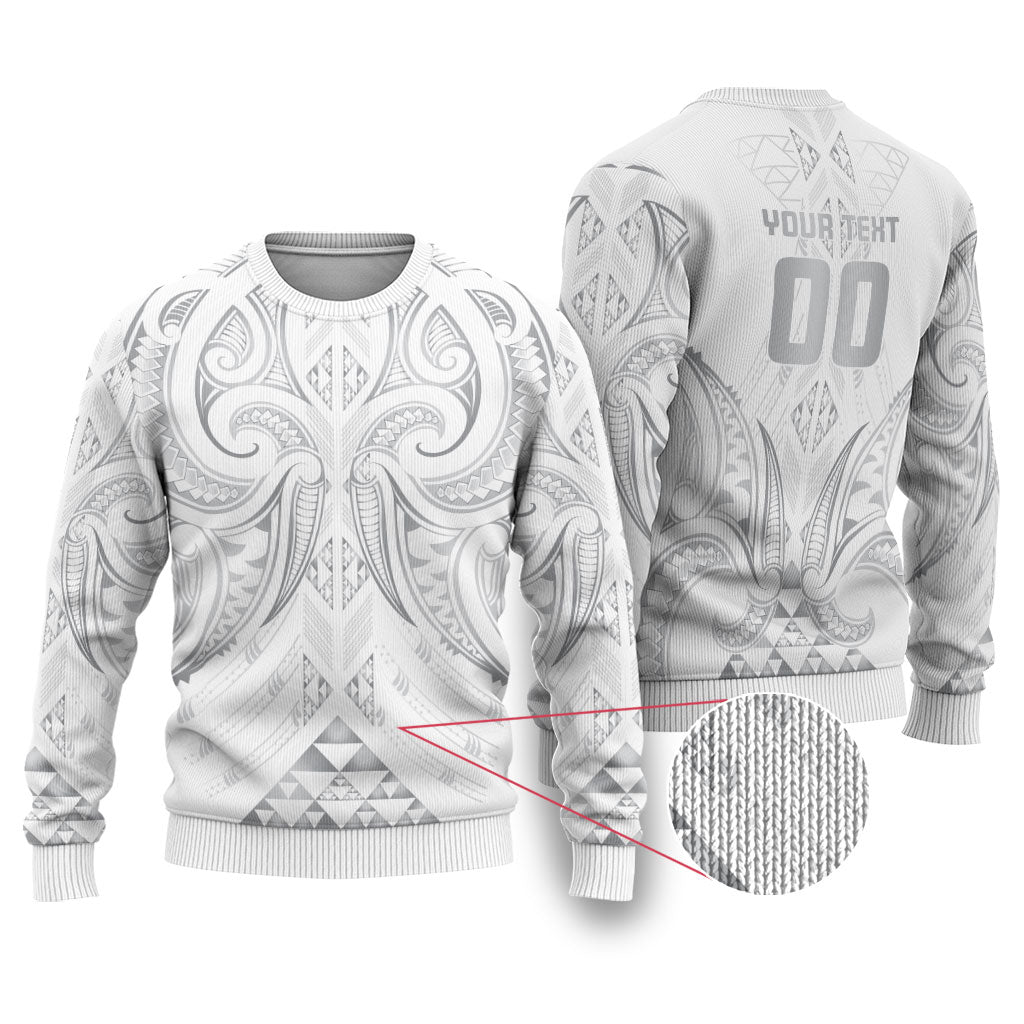 Maori Rugby Custom Ngaru Mangopare Ugly Christmas Sweater Kiwikiwi Niho Taniwha Motif