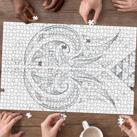 Maori Rugby Custom Ngaru Mangopare Puzzle Kiwikiwi Niho Taniwha Motif LT9 - Polynesian Pride