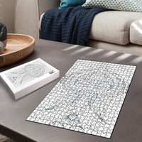 Maori Rugby Custom Ngaru Mangopare Puzzle Kiwikiwi Niho Taniwha Motif LT9 - Polynesian Pride