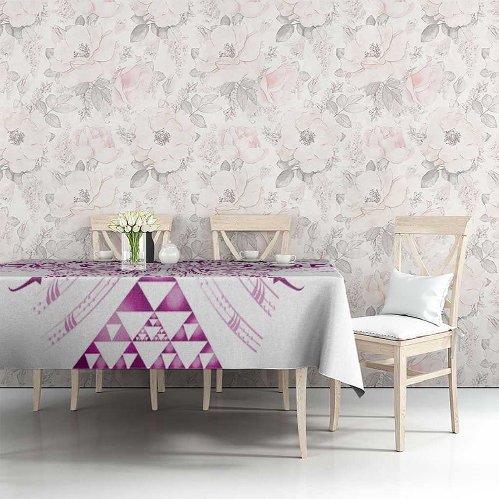 Maori Rugby Custom Ngaru Mangopare Tablecloth Mawhero Niho Taniwha Motif LT9 - Polynesian Pride