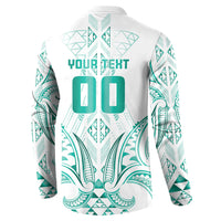 Maori Rugby Custom Ngaru Mangopare Button Sweatshirt Karikiorangi Taniwha Motif LT9 - Polynesian Pride