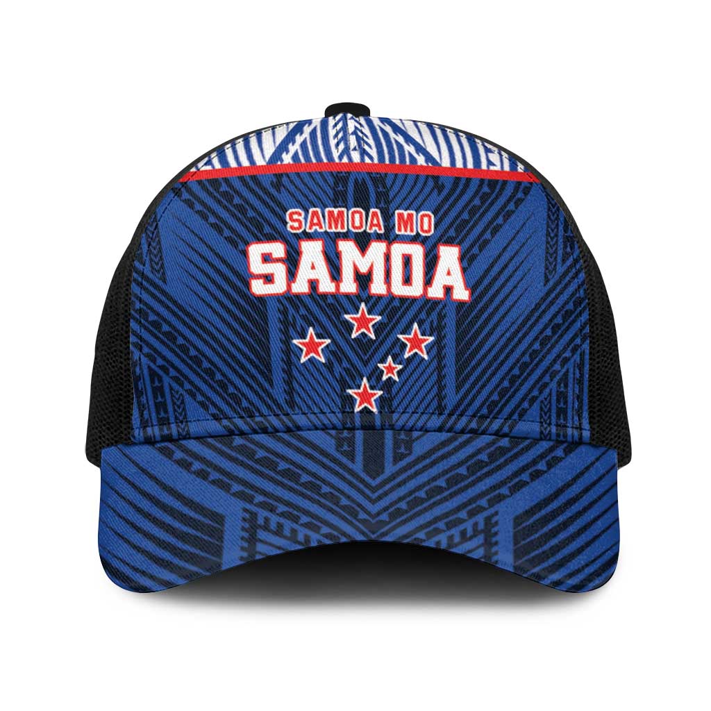 Toa Samoa Rugby Baseball Net Cap Samoa mo Samoa Island Warrior Pride - Polynesian Pride