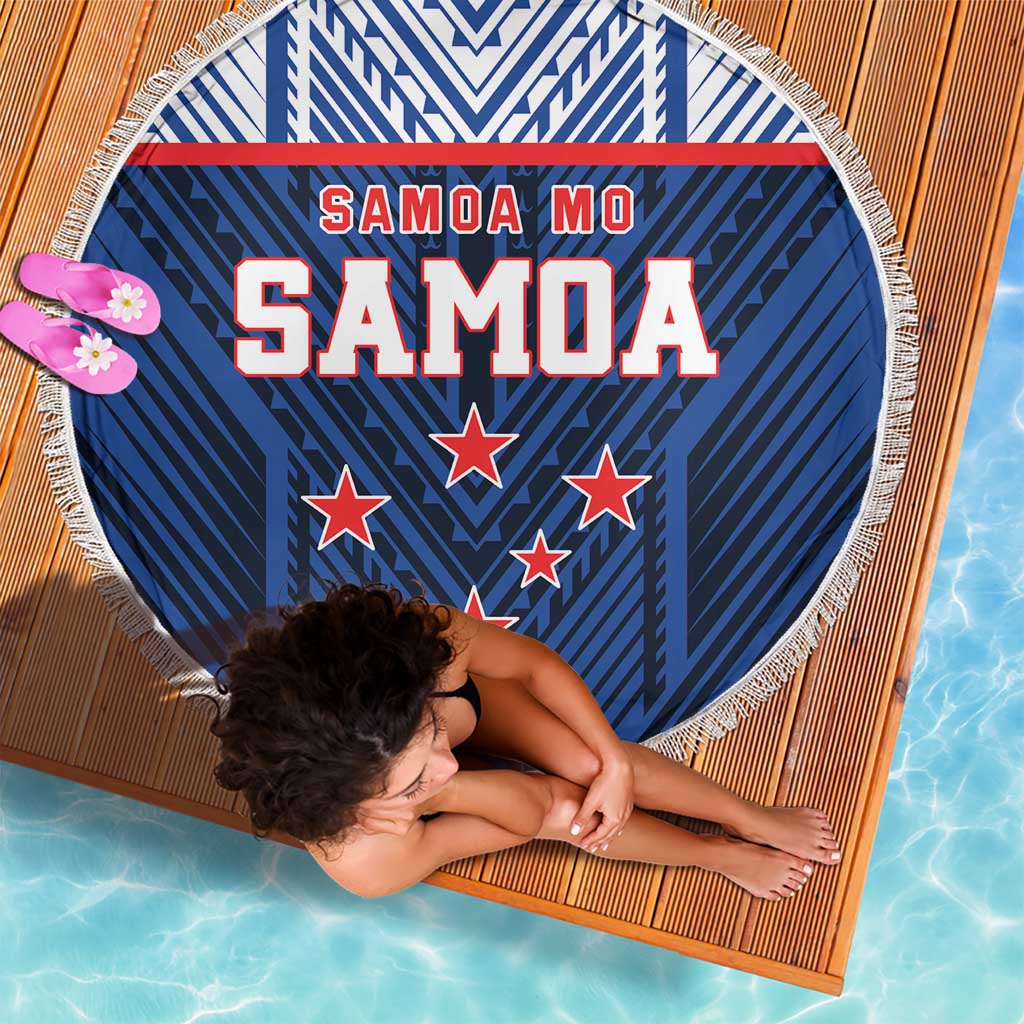 Rugby Toa Samoa Beach Blanket Samoa mo Samoa Island Warrior Pride - Polynesian Pride