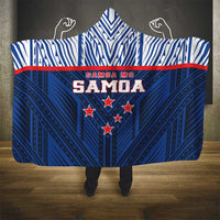 Rugby Toa Samoa Hooded Blanket Samoa mo Samoa Island Warrior Pride - Polynesian Pride