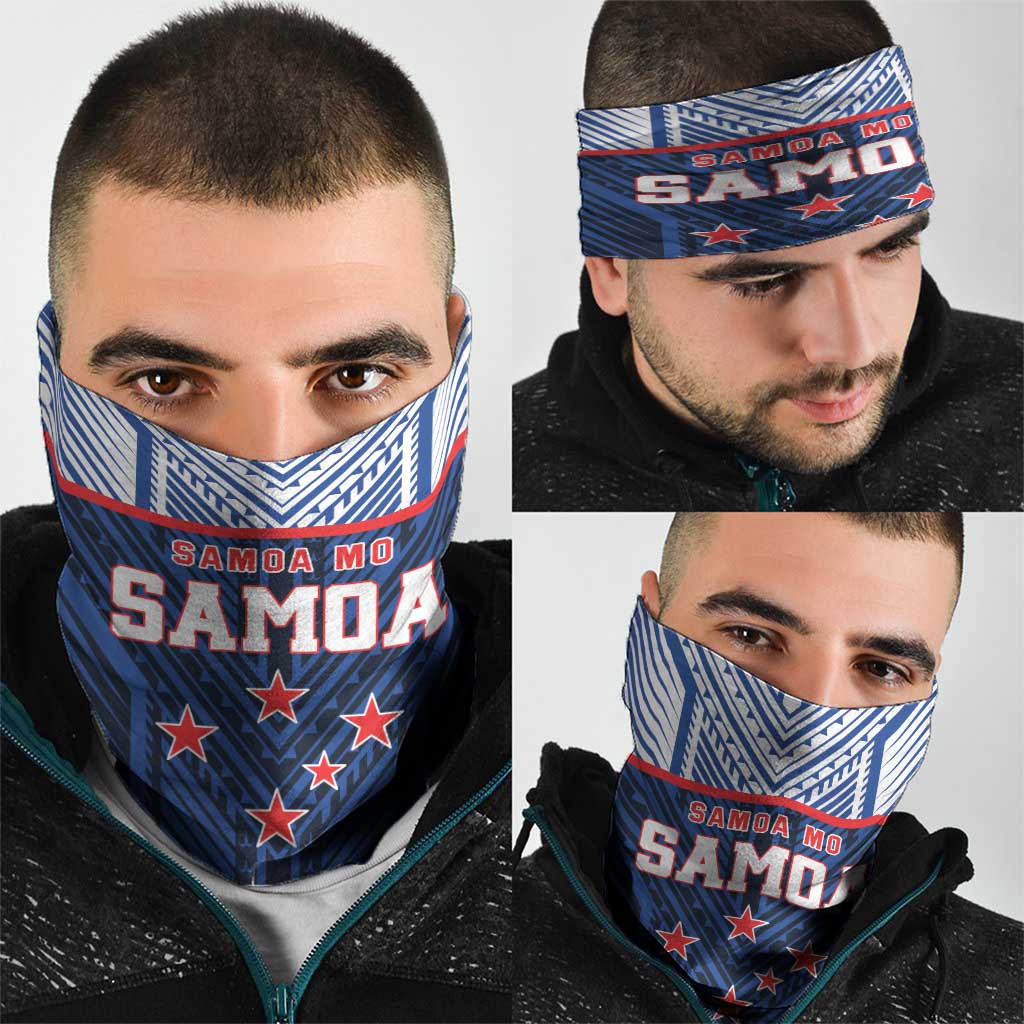 Rugby Toa Samoa Neck Gaiter Samoa mo Samoa Island Warrior Pride - Polynesian Pride