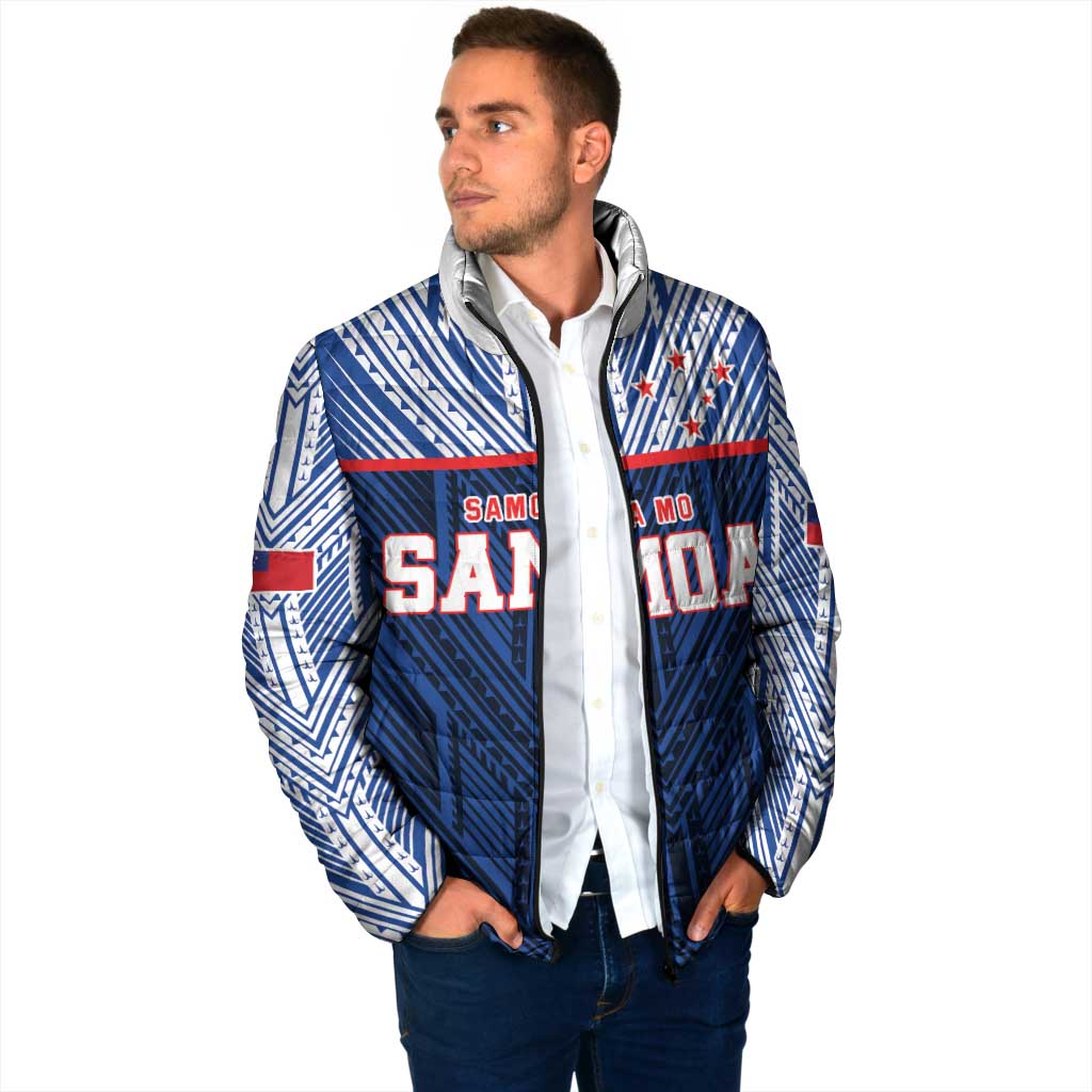 Custom Rugby Toa Samoa Padded Jacket Samoa mo Samoa Island Warrior Pride - Polynesian Pride