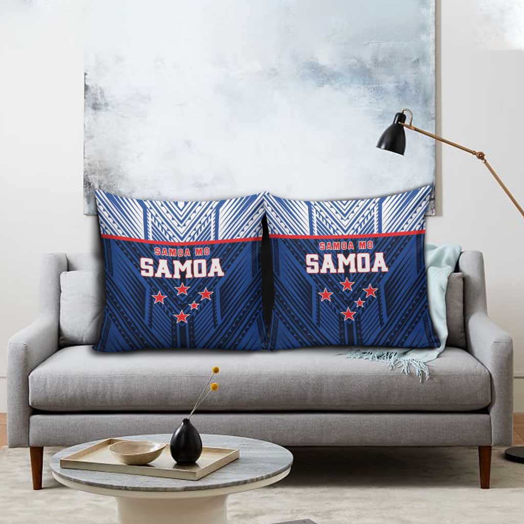 Rugby Toa Samoa Pillow Cover Samoa mo Samoa Island Warrior Pride - Polynesian Pride