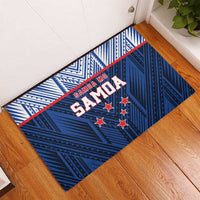 Rugby Toa Samoa Rubber Doormat Samoa mo Samoa Island Warrior Pride - Polynesian Pride