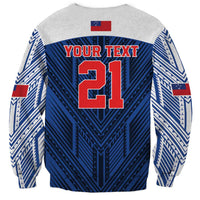 Custom Rugby Toa Samoa Sweatshirt Samoa mo Samoa Island Warrior Pride - Polynesian Pride